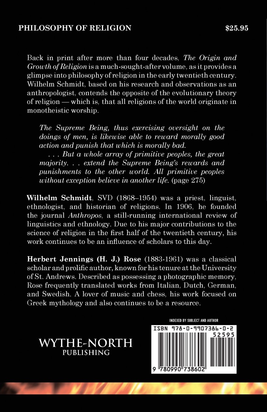The Origin and Growth of Religion