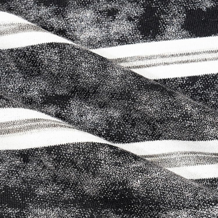 Men's Vintage Y2K Striped Short Sleeve T-Shirt Loose Fit Crewneck Summer Tee Baggy Color Block Summer Tops - Image 6