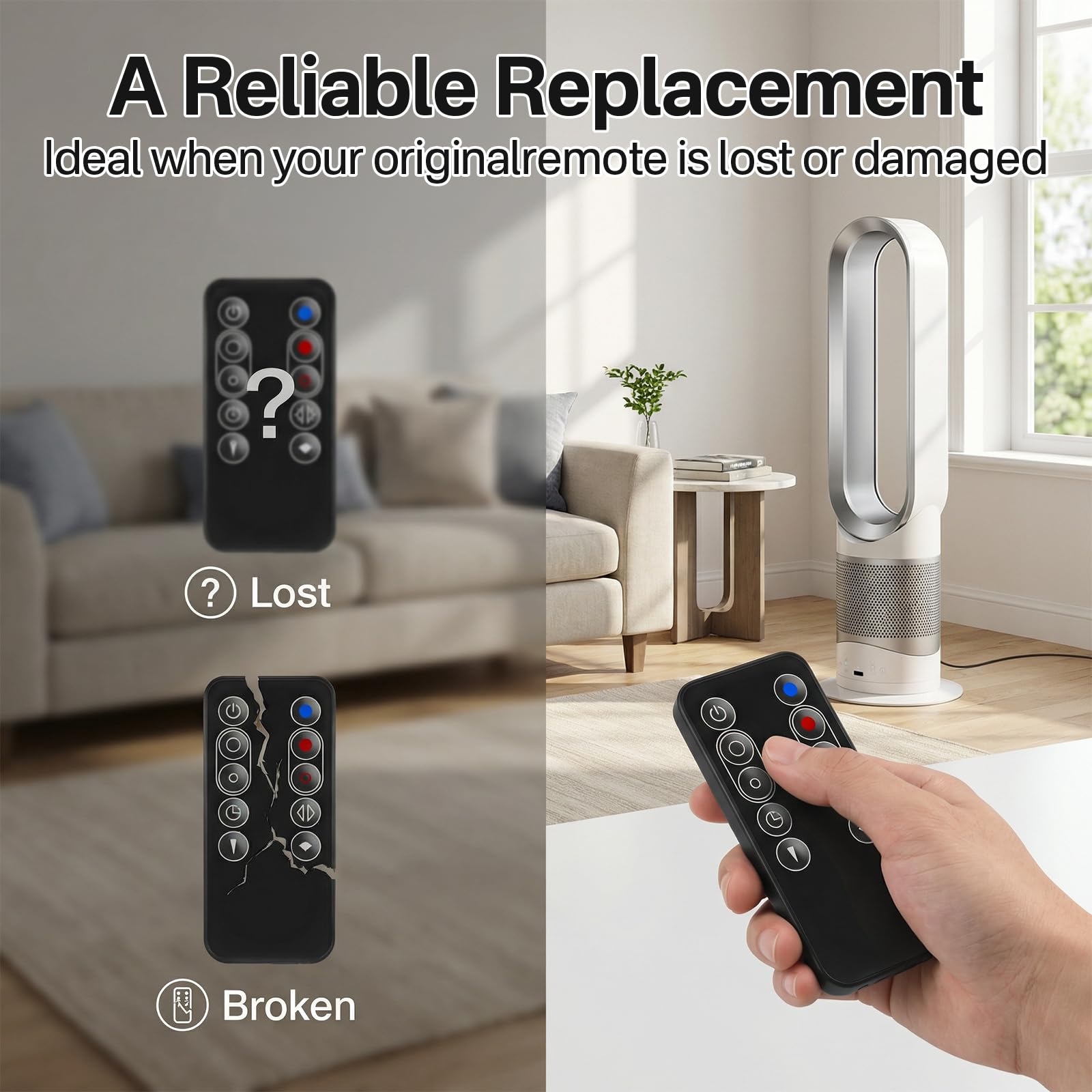 Amazon.com: Replacement Remote Control for Dyson AM09 Hot+Cool Fan