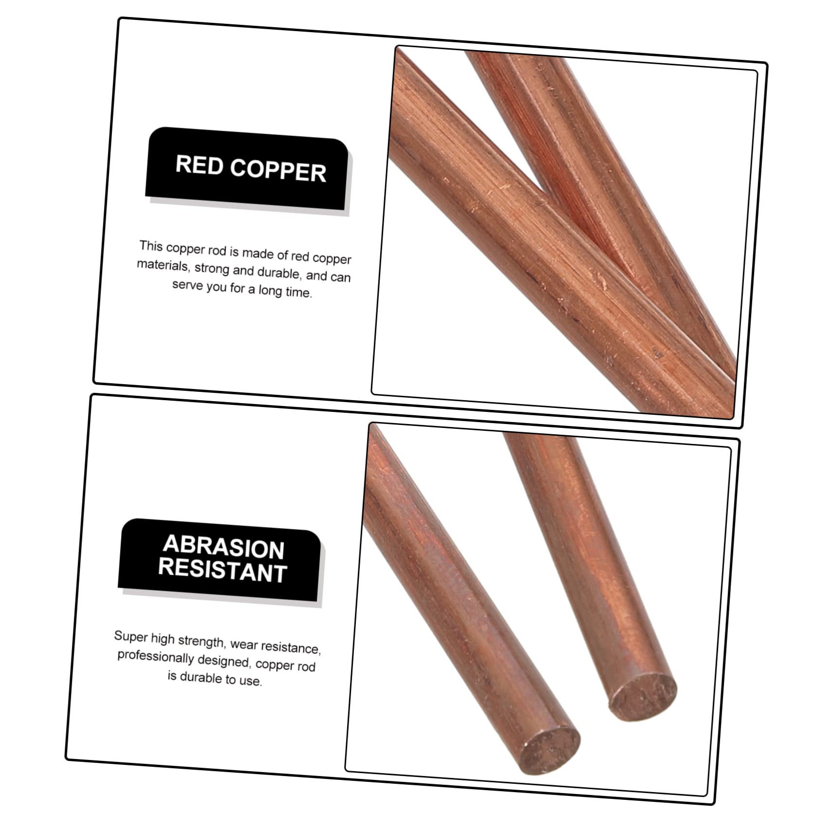 Cabilock Kupferstange mit Exzellenter Duktilität und Verarbeitbarkeit 99,9% 5mm Reines Rotes Kupfer Durchmesser Werkstoff für Metallbearbeitung und Schweißstab