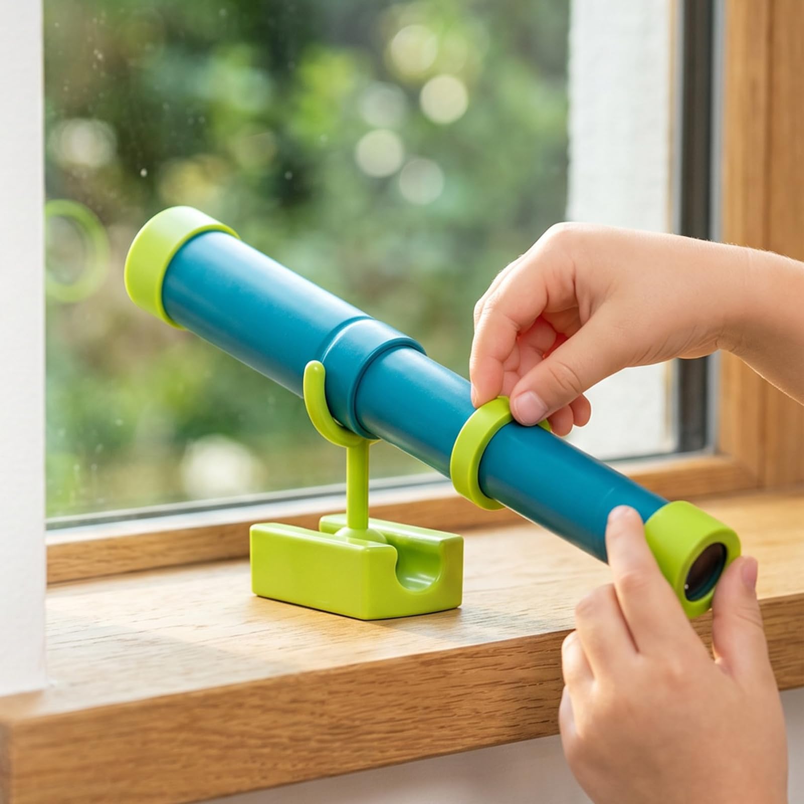 Harilla Piratenschiff-Teleskop für Spieltürme, Piraten-Fernrohr, Erkundungsspielzeug, Spielplatzzubehör, einziehbar für Kinderspielplätze, Piratenparty Accessoires, Grün