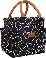 Vista 31 de Joymee - Lonchera térmica reutilizable, a prueba de fugas, grande, espaciosa, para adultos, con soporte para botellas y bolsillos laterales