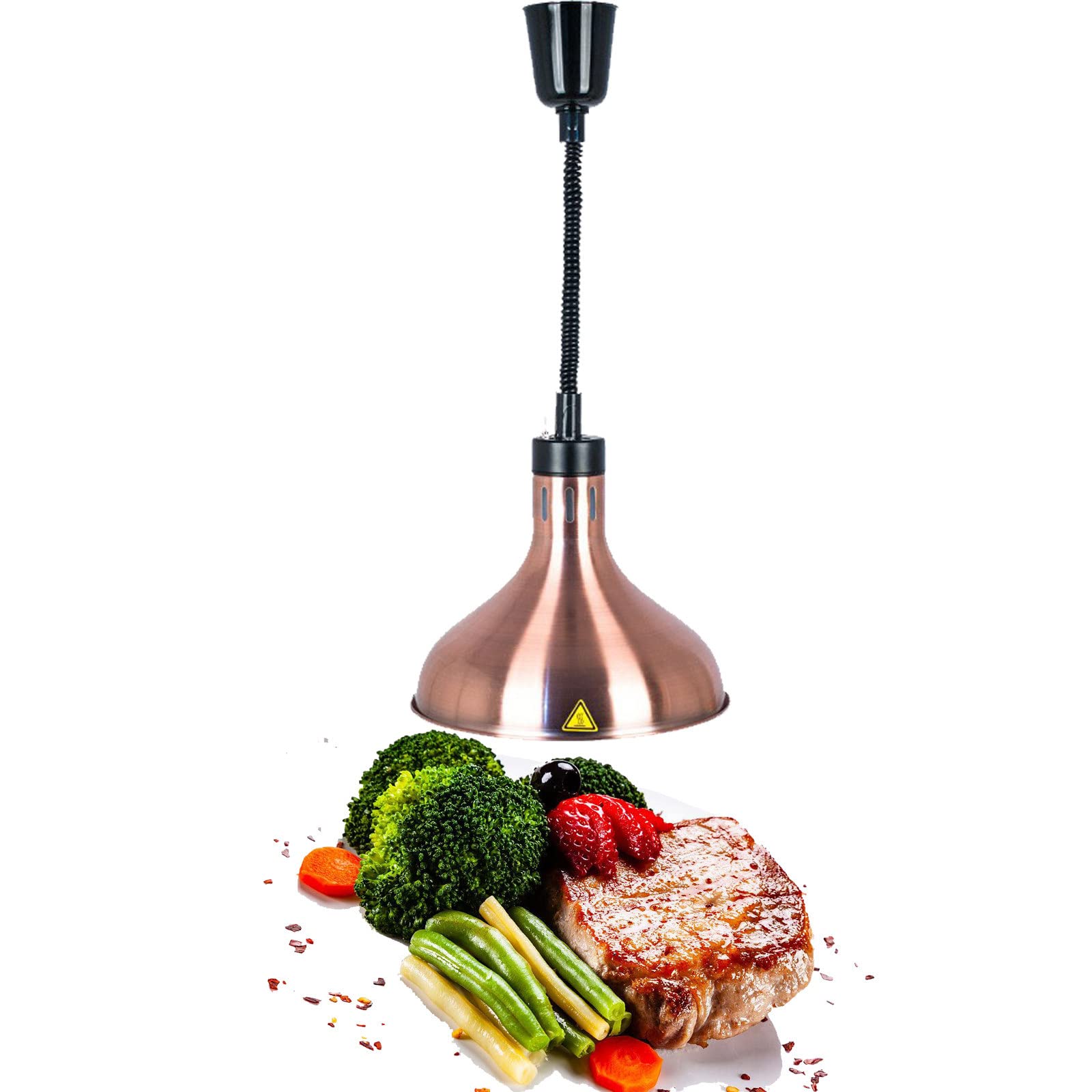 Lampada Riscaldante, Lampada Riscaldante per Alimenti, Lampada Riscaldante Retrattile per Buffet per Feste Lampada Riscaldante più Calda per Buffet per Alimenti, Forniture per Ristoranti Catering, S