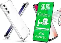Kit Capa Capinha Case Anti Impacto e Película Ceramica 9D Compatível Samsung Galaxy M15 A15