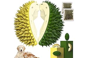 Durian Shape Cat Scratcher - Multifunctional Durian Toy with Catnip