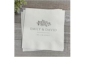 Mr and Mrs Rehearsal Dinner Napkins Custom 3 Ply Cocktail Napkins Personalized...
