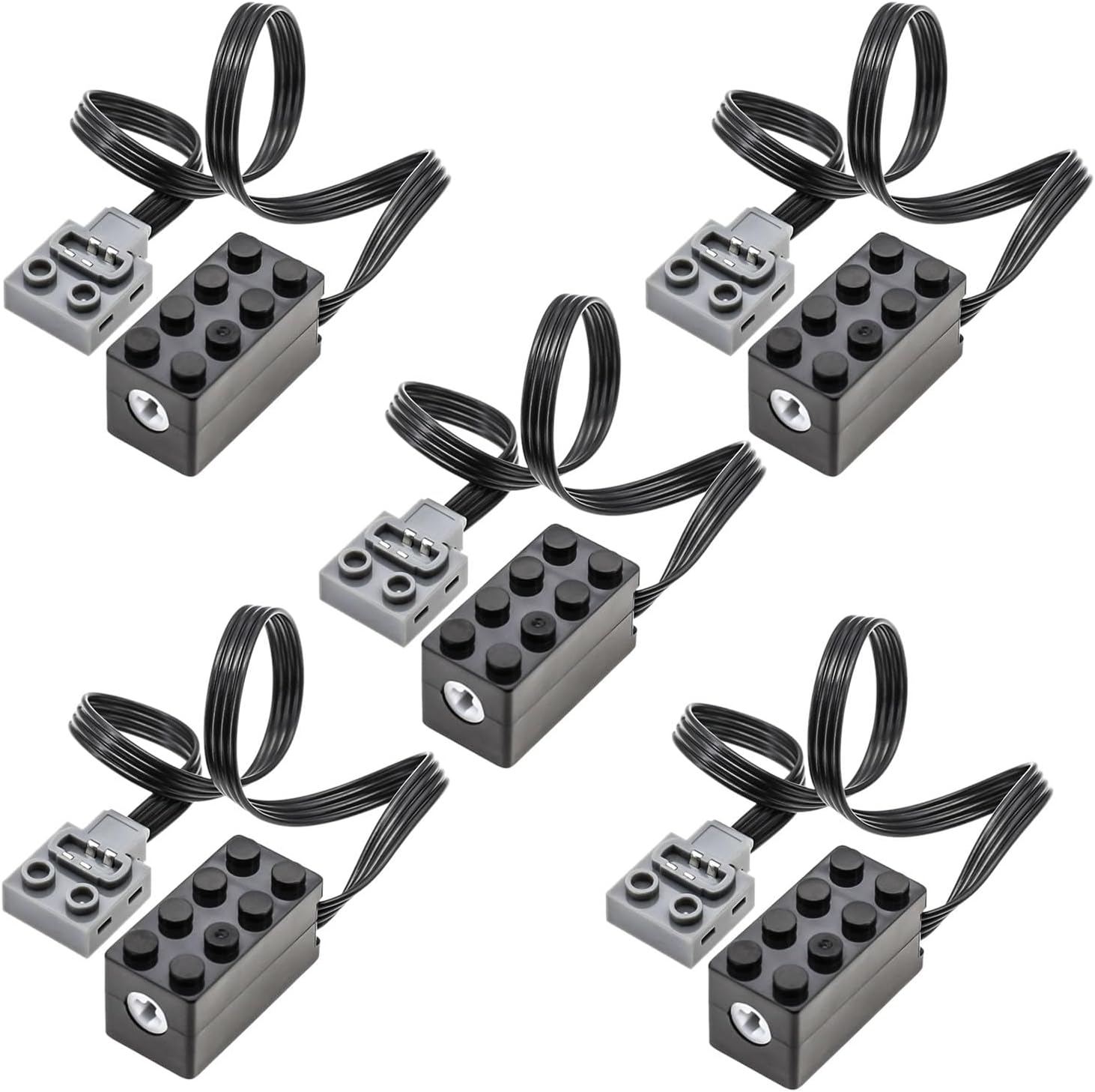 ASTEM 5Pcs Power-Function Engine-Kits Technic-Parts Kit Small-Motor Compatible with All Major Brand Motor-Kit.