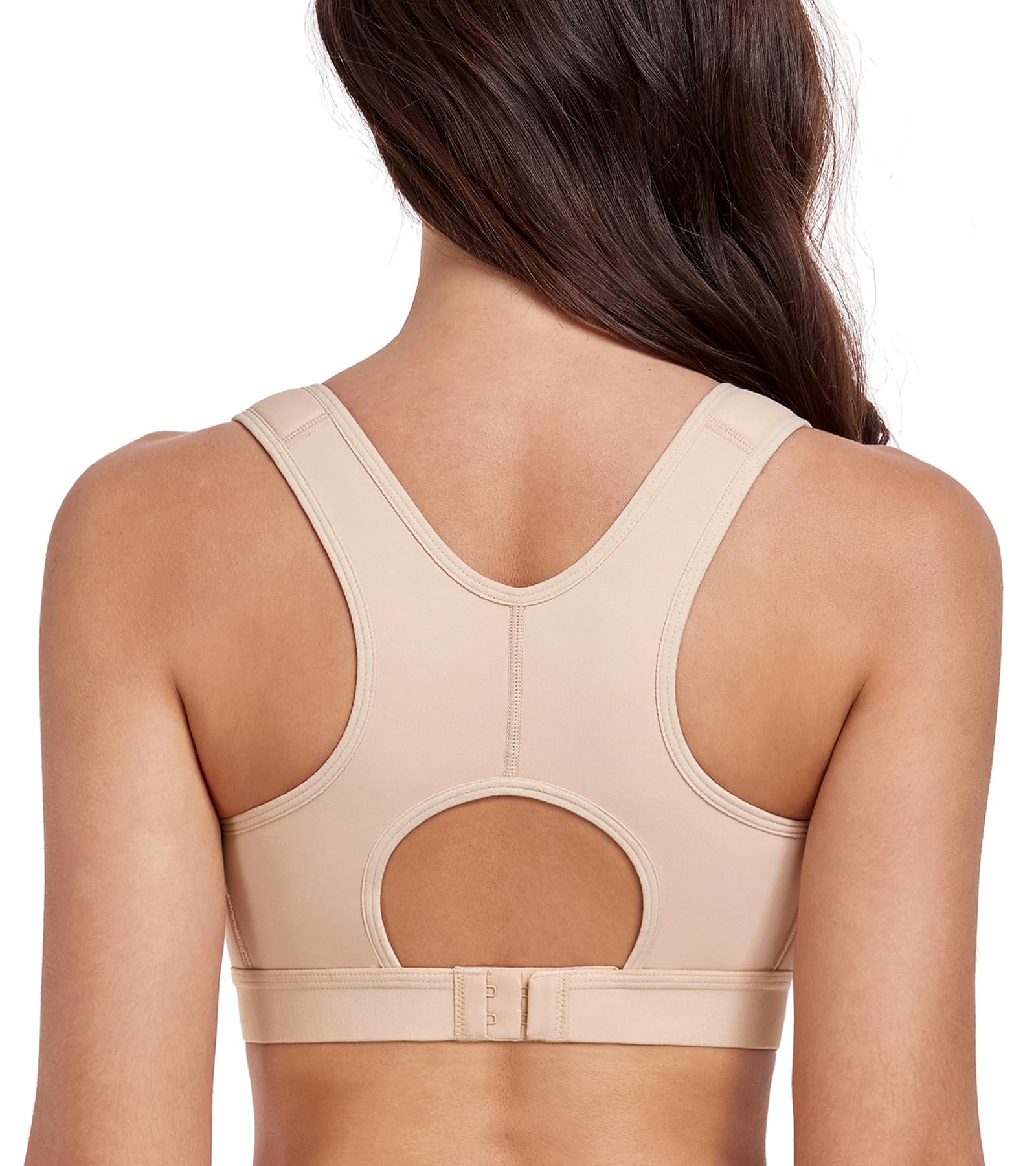 DotVol Soutines-Gorge postopératoire Boucle Avant Sport minimiseurs Fort Poitrine réglable Racerback Comfort Bustier