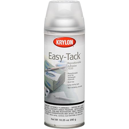Krylon K07020007 10.25-Ounce Easy Tack Repositionable Adhesive Spray