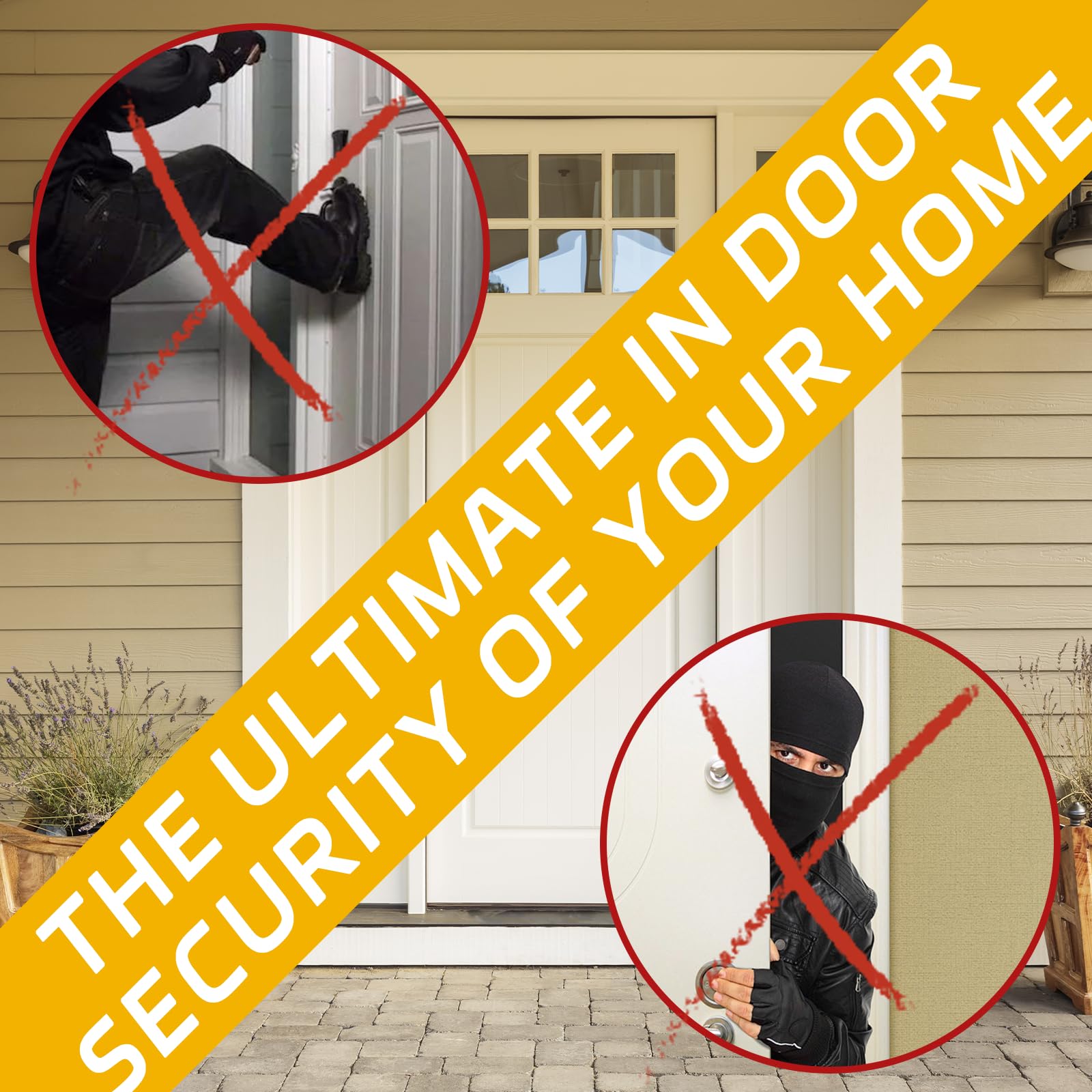 2024 Updated 46" Heavy Duty Door Reinforcement Set for Jamb, Frame