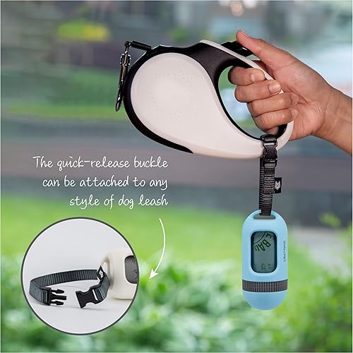 Miniatura 3 de SVD.PET Dispensador de Bolsas de Caca para Perros, Bolsas de Residuos Retráctiles que Se Ajustan a Cualquier Correa de Perro, 15 Bolsas de Caca,