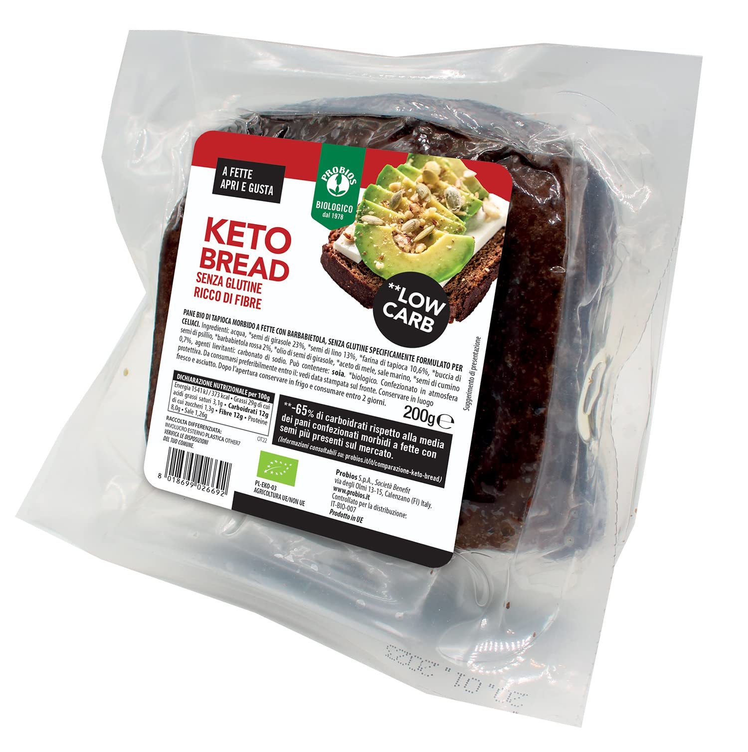 Probios Keto Bread Bio - confezione 200g