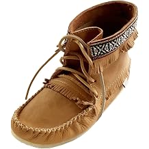 Mens Leather Moccasin Boots