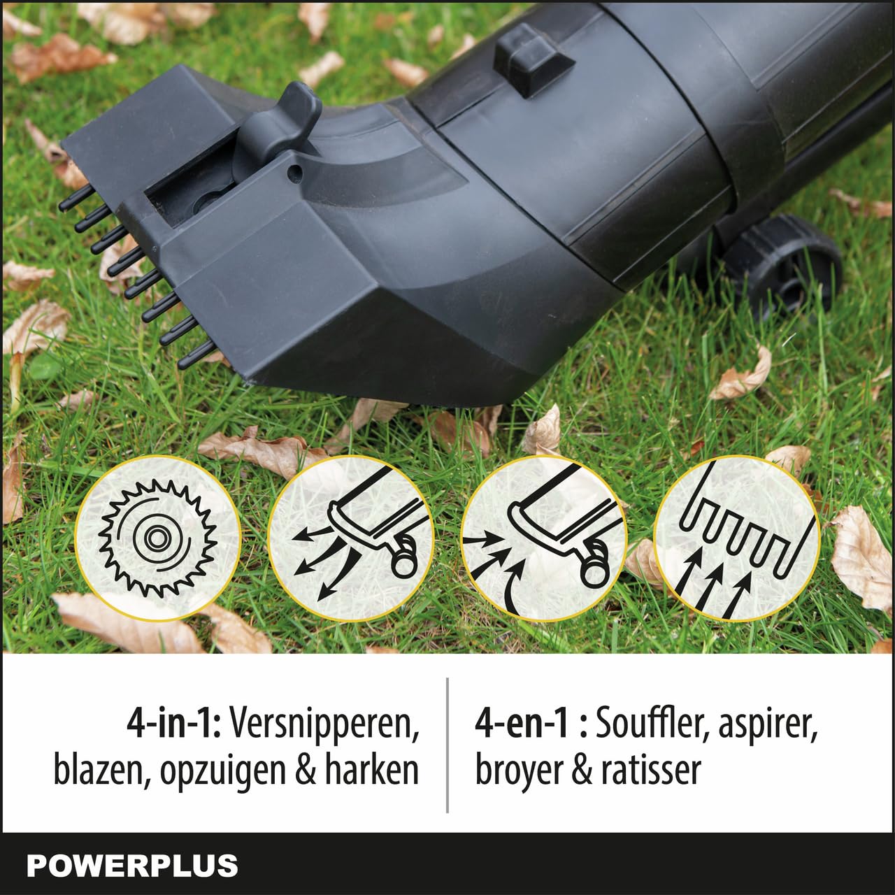 Powerplus POWXG4038 POWXG4038-Aspirador/Soplador di Hojas 3300 W
