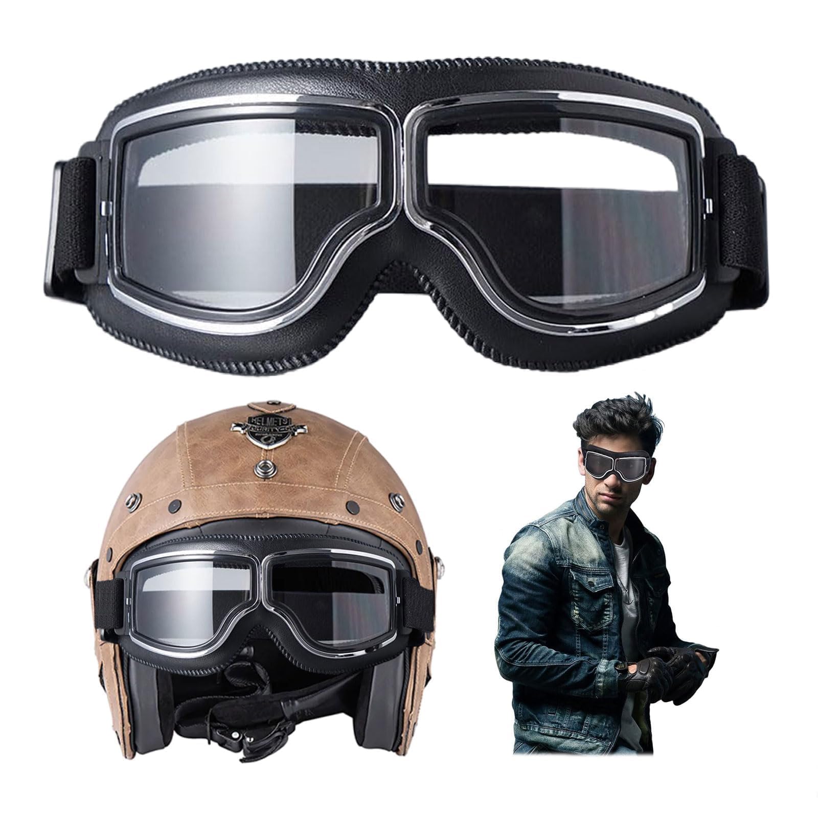 Occhiali da moto e ciclismo, Lenti protettive per moto, Adatto per motocross