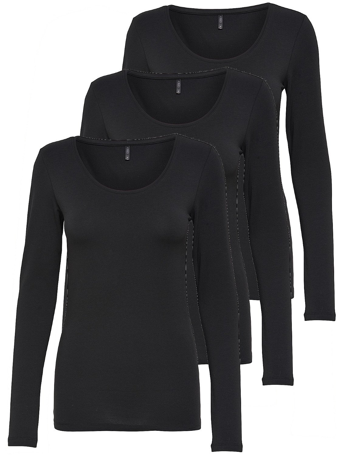 Only Onllive Love New Ls O-neck Top Noos Maglia a maniche lunghe Donna