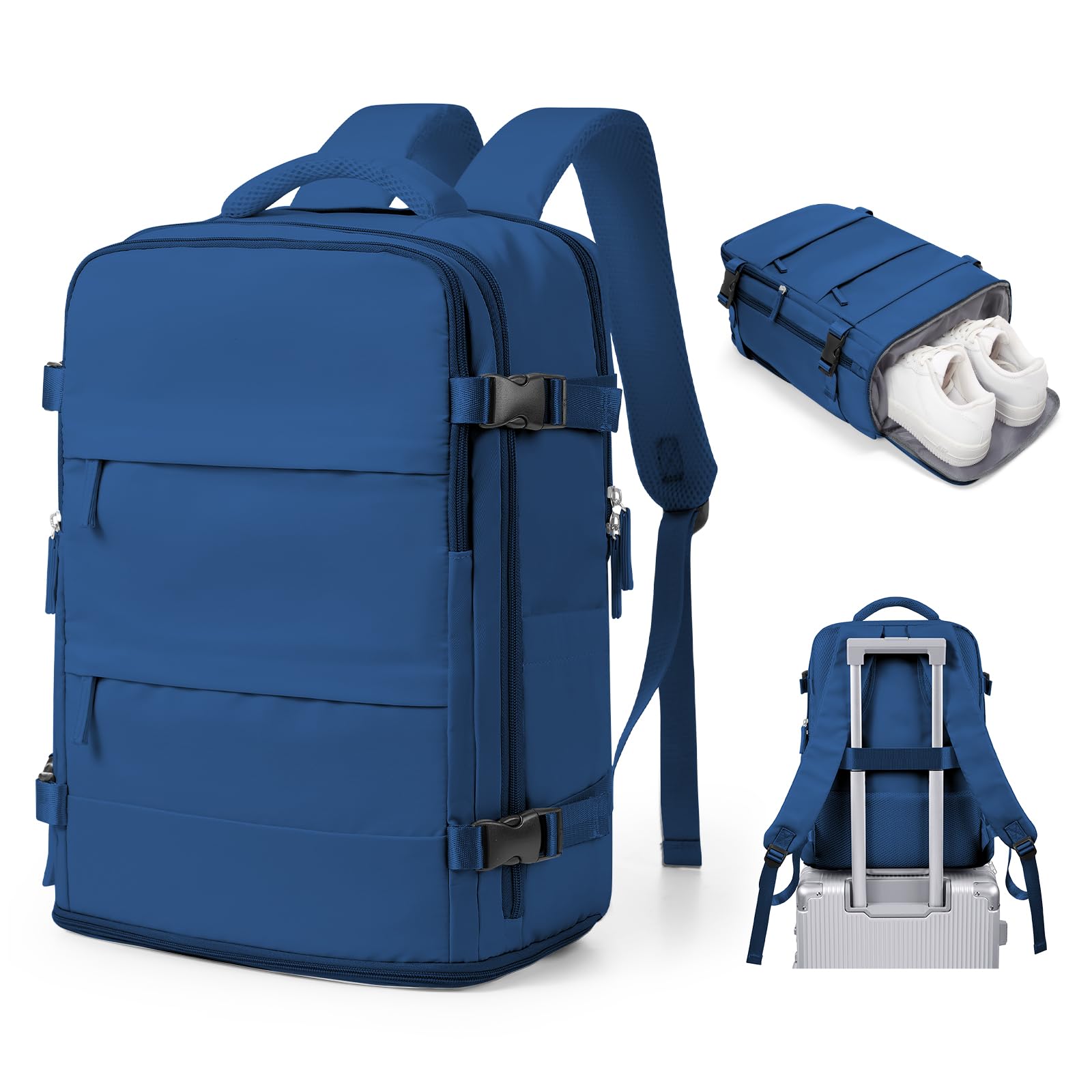 SZSYCN Mochila Viaje Cabina Avion 40x30x20 Ryanair Wizzair Maletas de Viaje Mujer Mochilas Viaje 40×20×25 Ryanair para Mujer Equipaje de Mano 45x36x20 Easyjet Maletas para Portatil Hombre — view 17
