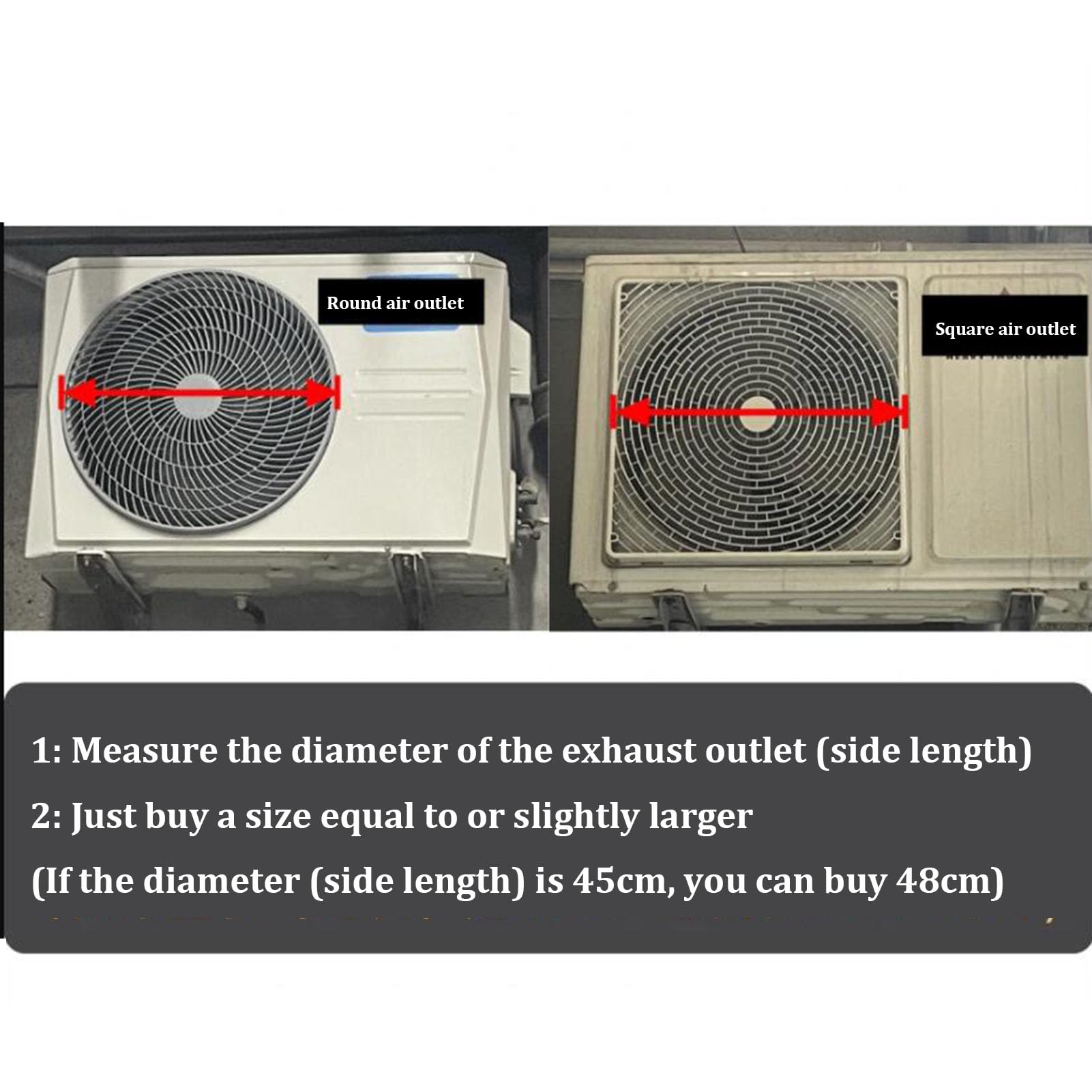 Cubierta para unidad de aire acondicionado al aire libre, obturador de acero inoxidable, protección del parabrisas para aire acondicionado, bomba de calor y compresor condensador, cubierta de guía de
