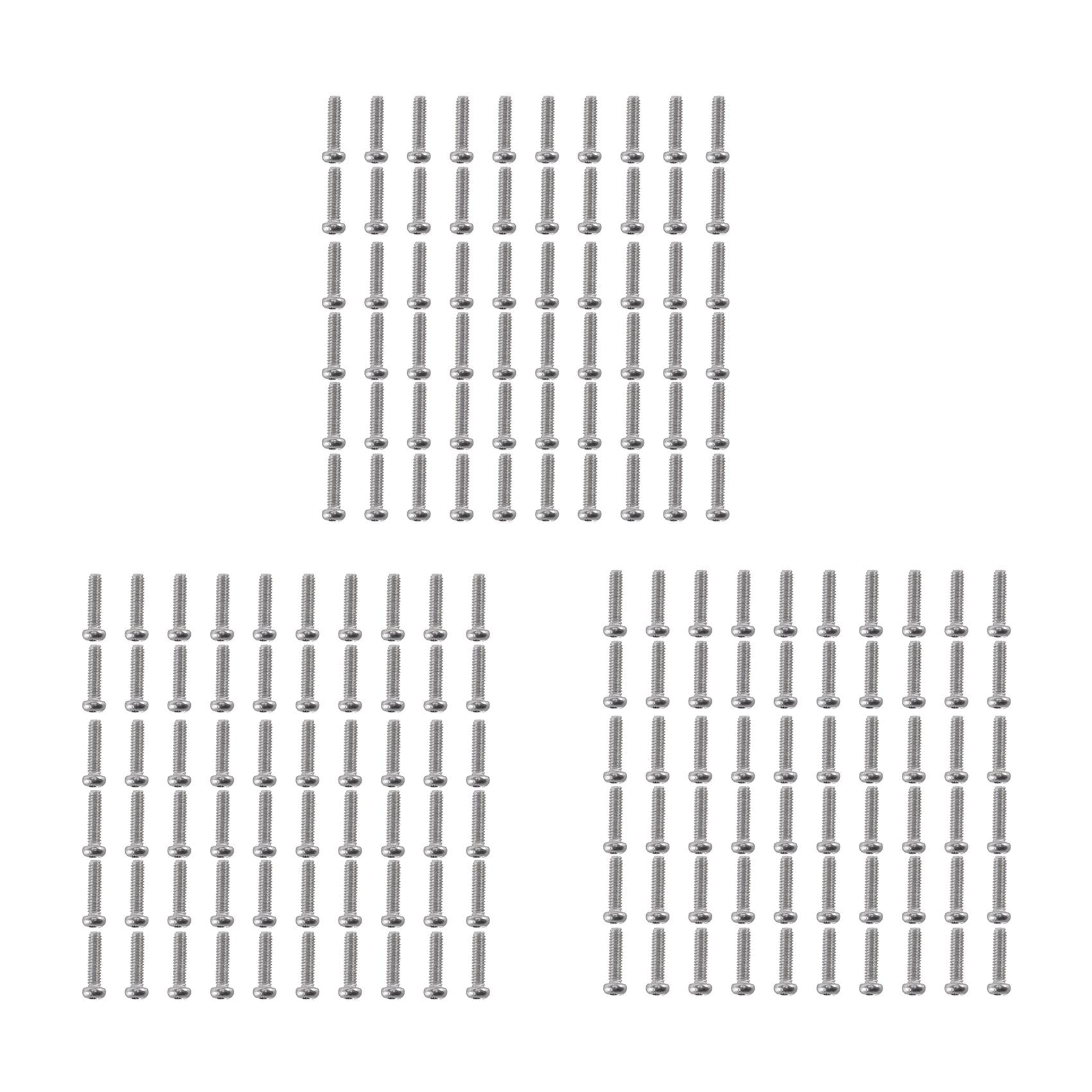 Jnchdghwa Silver M2 X 8Mm 304 Stainless Head Screws Bolt 180Pcs