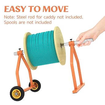 Wire Spool Rack,Portable Wire Holder for Efficient Cable Management