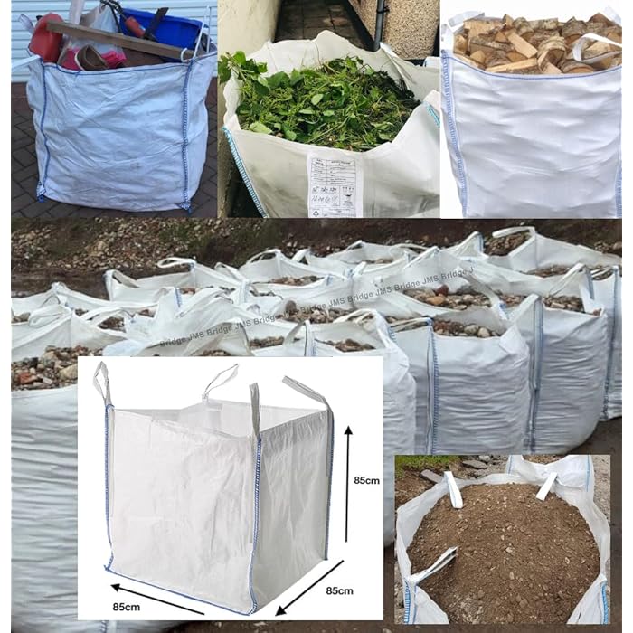 FIBC New Bulk Bags Builders Garden Waste 1 Tonne Ton Jumbo Bags Storage