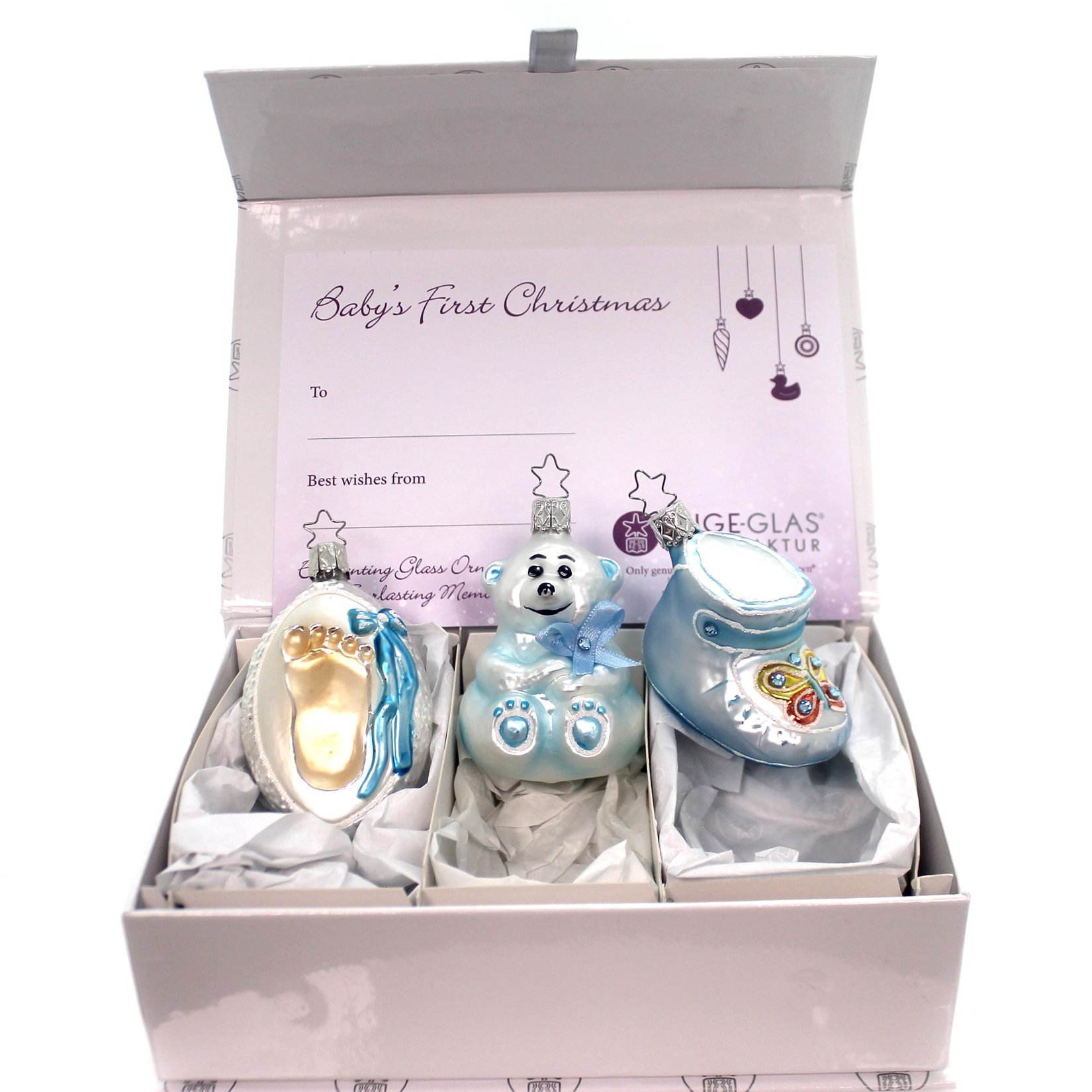 Amazon.co.jp: Inge Glas It's a Baby Boy ドイツグラス クリスマス