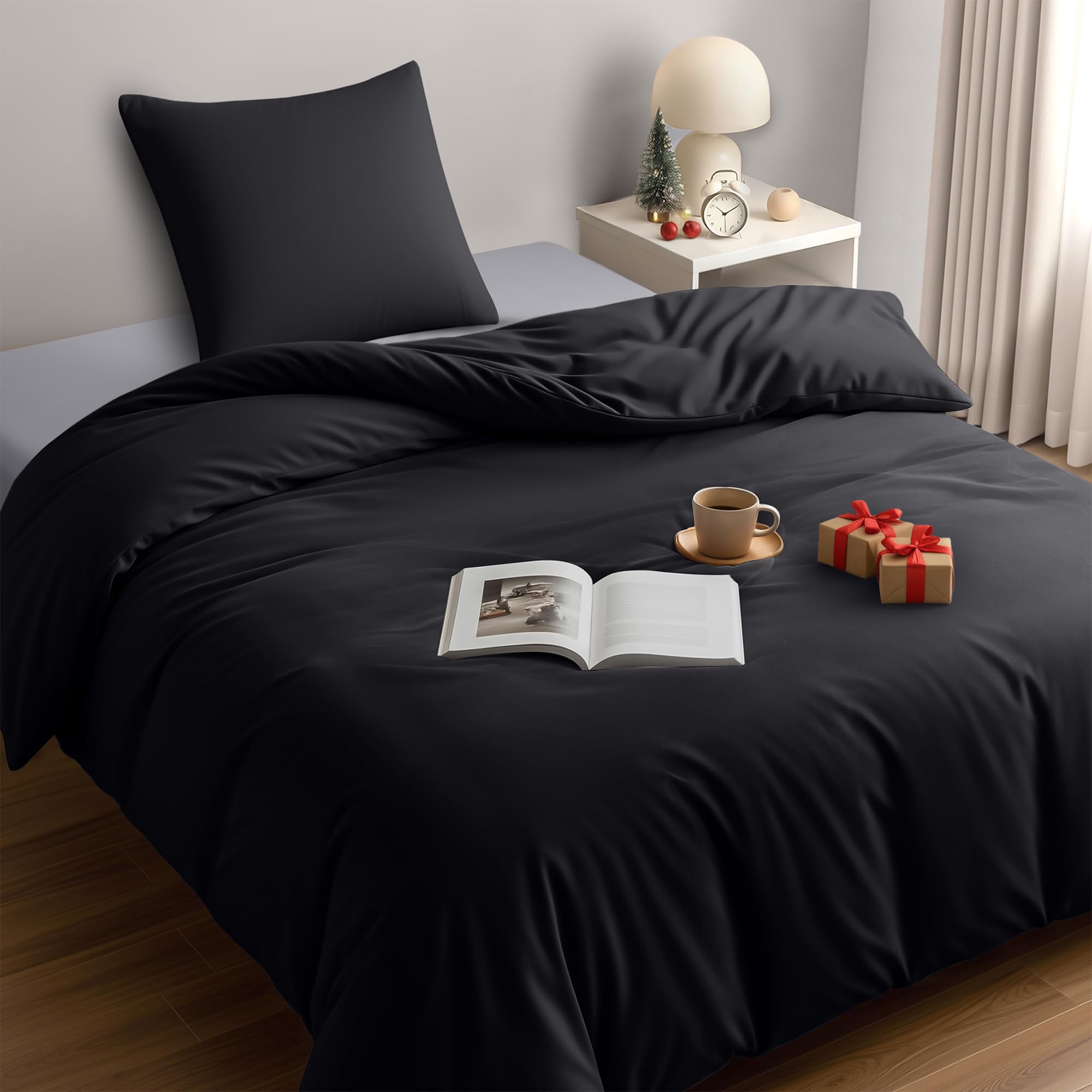 Utopia Bedding Funda Nordica Cama 180 - Microfibra Juego de Funda Nordica 240x260 cm y 2 Fundas de Almohada 65x65 cm (Blanco) — view 48