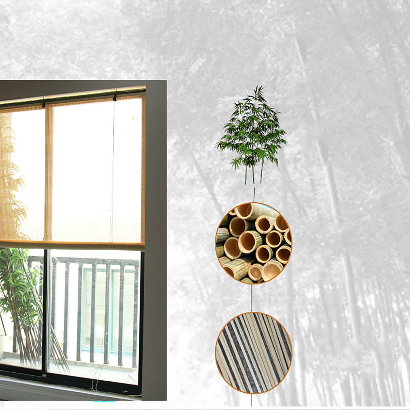 Tenda bamboo tende a rullo per interni, veneziane da esterno per Porta/Finestra, Filtro della Luce e Tenda di Ventilazione,Veranda,Personalizzate
