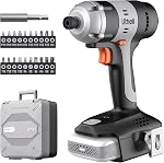 Litheli 20V Cordless Impact Driver Kit, 2035 in-lbs Max Torque, 1/4 in. Hex Power Drill/Driver with Battery