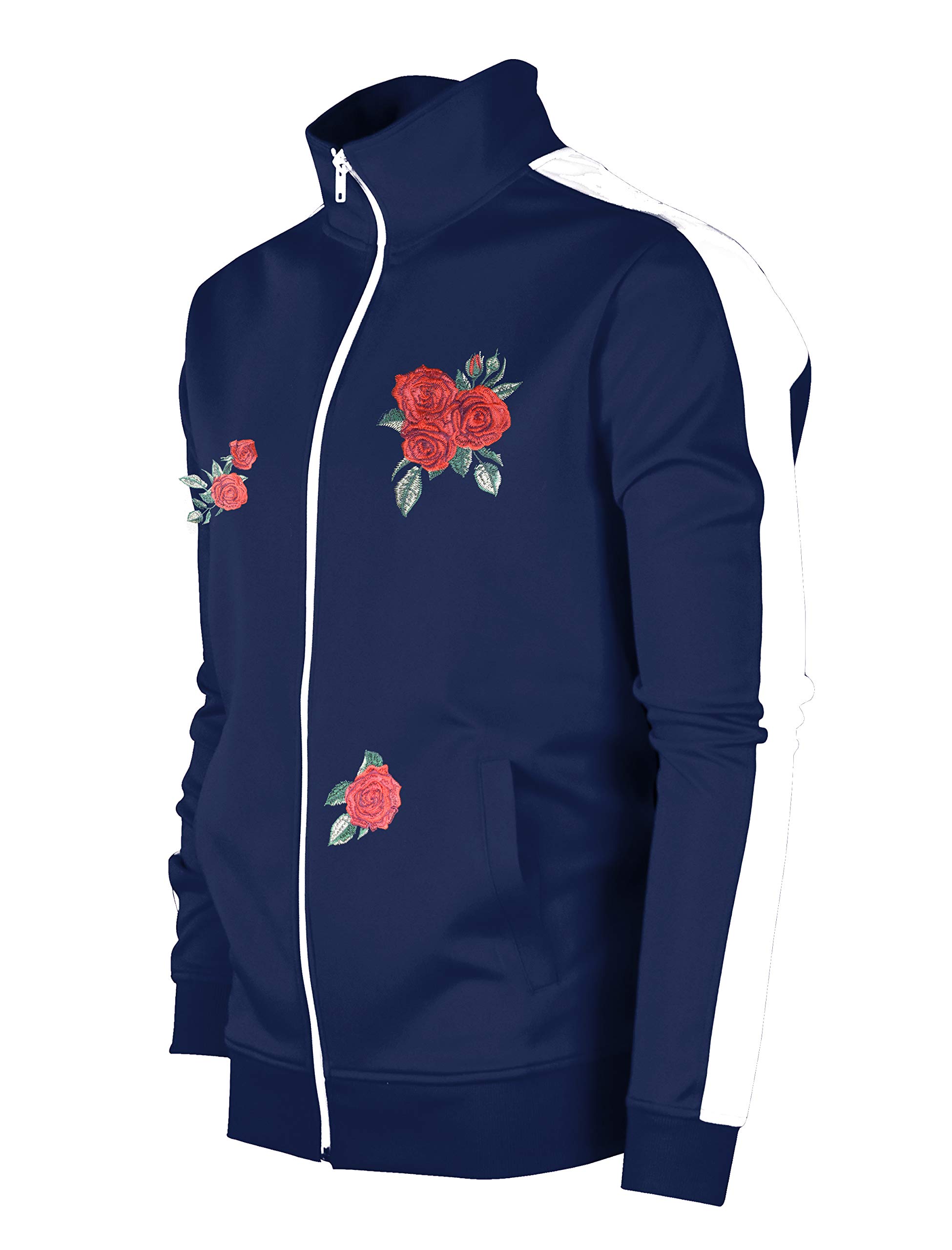 SCREENSHOT-TRACK JACKET Mens Urban Hip Hop Premium Track Jacket - Slim Fit Side Taping Sportswear Urbanwear Streetwear Top