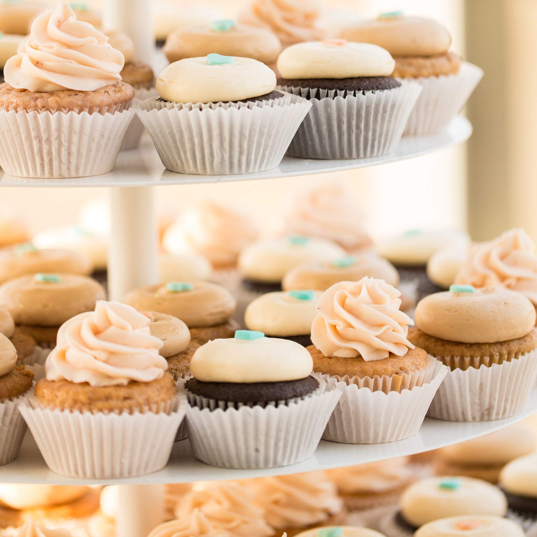 tamaño estándar para cupcakes 200 pcs, blanco