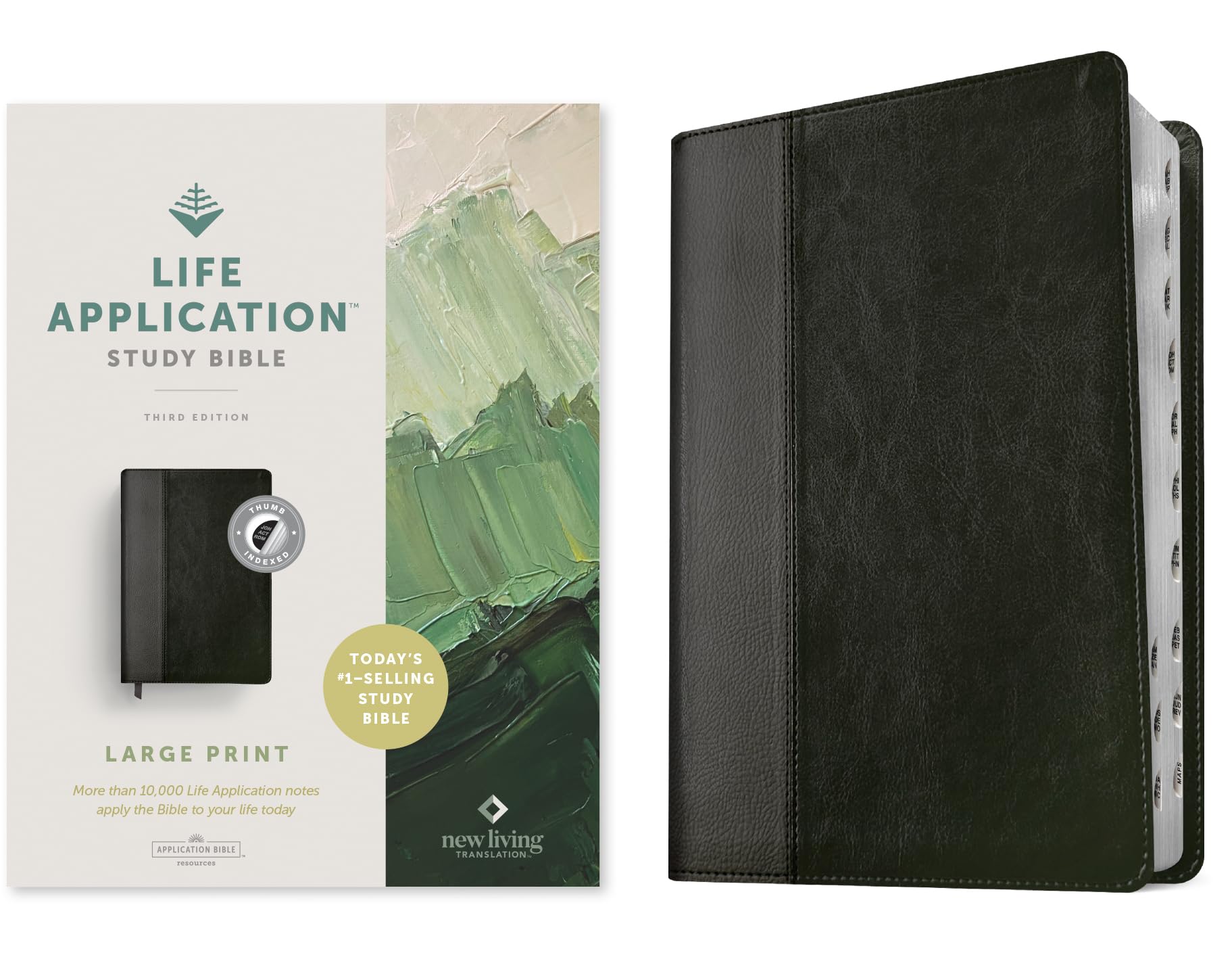 NLT Life Application Study Bible Third Edition Large by Tyndale LEATHER-BOUND