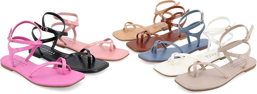 Amazon.com | Journee Womens Gladiator Open Square Toe Band Amazon.com | Journee Womens Gladiator Open Square Toe Band