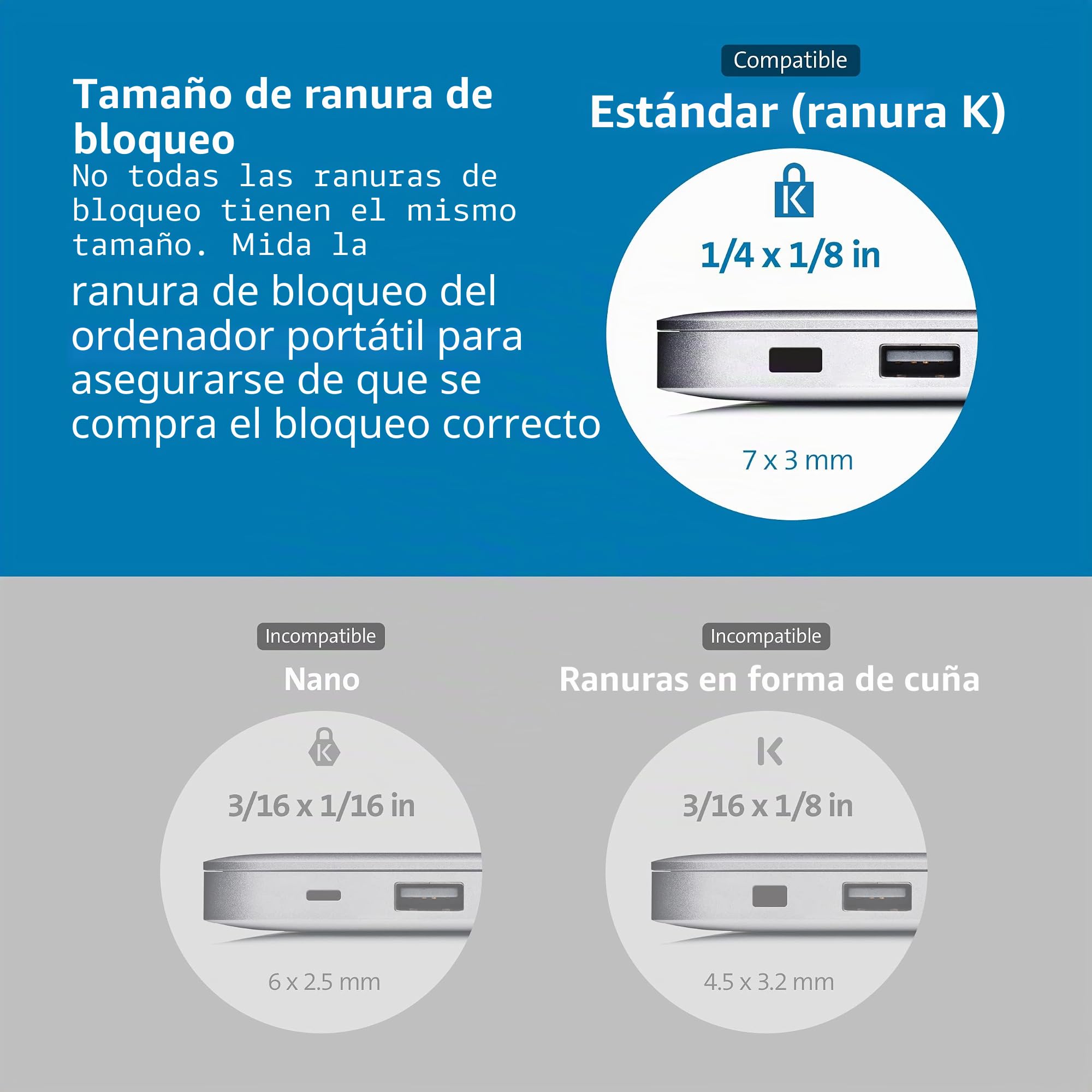 Kensington Candado de Cable de combinación para portátiles y Otros Dispositivos (K64673AM)