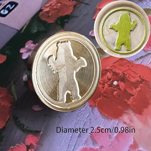 Miniatura 4 de YOKIOU 4 piezas de sello de cera con cabeza de animal gato, búho, conejo, repuesto, cera de sellado retro, antigua, para álbumes de recortes, cabeza