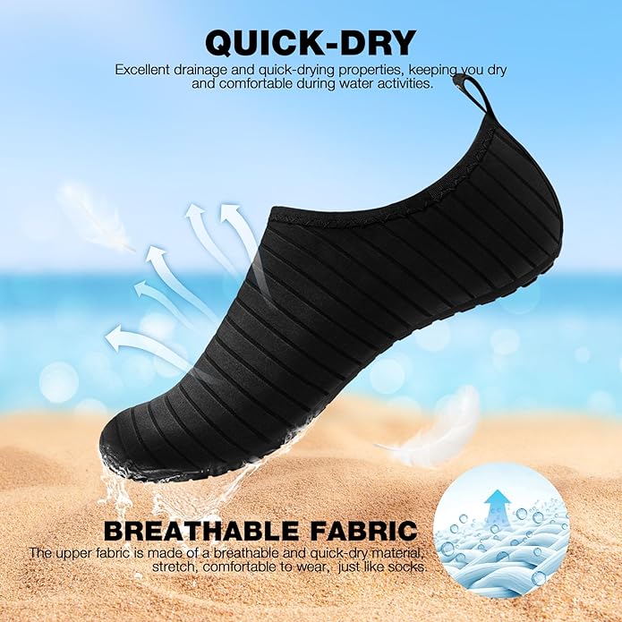 SIMARI Water Shoes Breathable and smooth fabrics with fine stretch on uppers