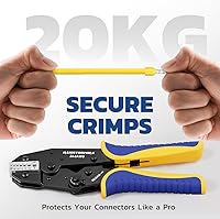 Vista 7 de haisstronica herramienta de crimpado de virola, herramienta de crimpado de alambre con trinquete de virola de mangas 24-8 AWG