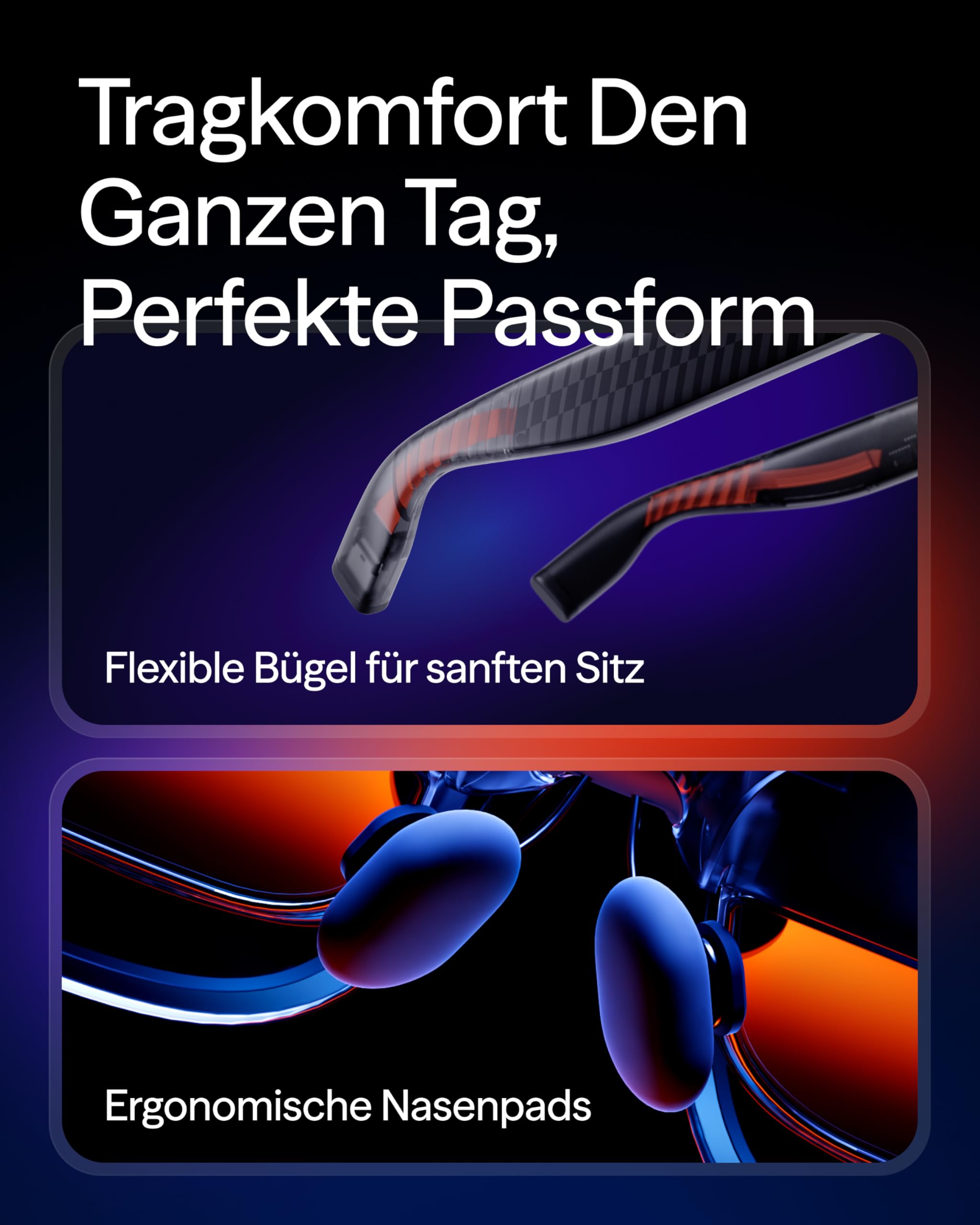 VITURE Luma AR/XR Brille – 146" 1200p Ultra-Scharf-Display, 50° Sichtfeld, 3Dof, Elektrochromer Film, Adaptive Abdunklung, AR Brille für iPhone 17/16/15, Android, Mac, PC, Steam Deck, Switch, Switch 2