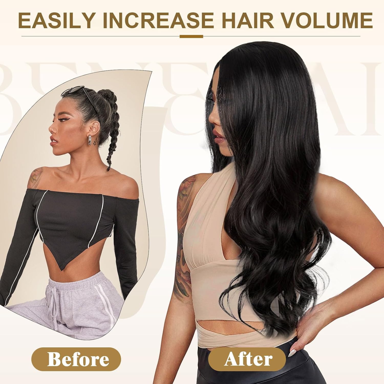 Long Wavy Black Wig For Women Girls 27 Inch Long Curly Full Hair Wavy Heat-Resistant Wig Cosplay Costume Charming Wig For Daily Carnival Fasching Soft_voghion.com