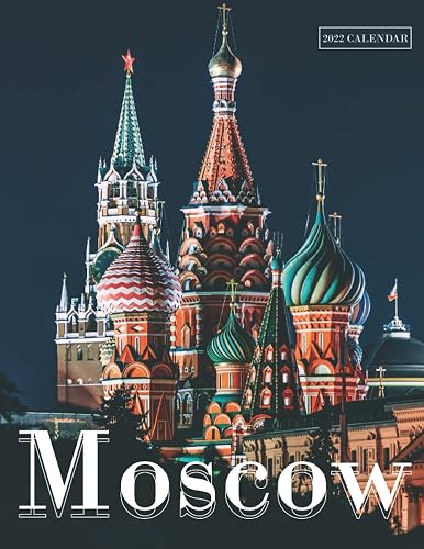 Moscow 2022 Calendar: Mini Calendar 2022 with Large Grid for Note - To do list, Gorgeous 8.5x11'' Small Calendar, Non-Glossy Paper