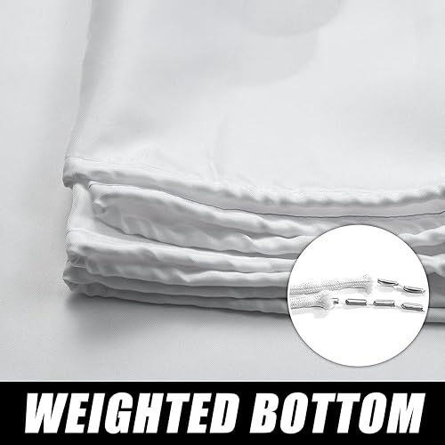 Miniatura 7 de Cortina de ducha en blanco y negro, cortina de ducha con gota de agua para baño, tela de poliéster impermeable, cortinas de ducha modernas con 12