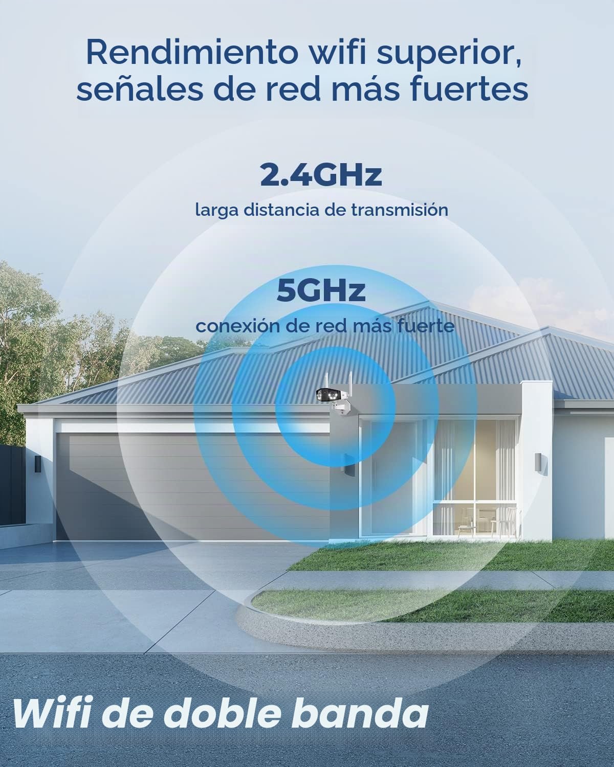 Reolink Cámara Exterior WiFi 4K, Duo 2 WiFi, Doble Lente (Reacondicionado) | Doble Lente, Ultra Gran Angular 180°, Detección Persona/Vehículo/Mascota, WiFi 2,4/5GHz, Visión Nocturna Color, Audio 2 Vías