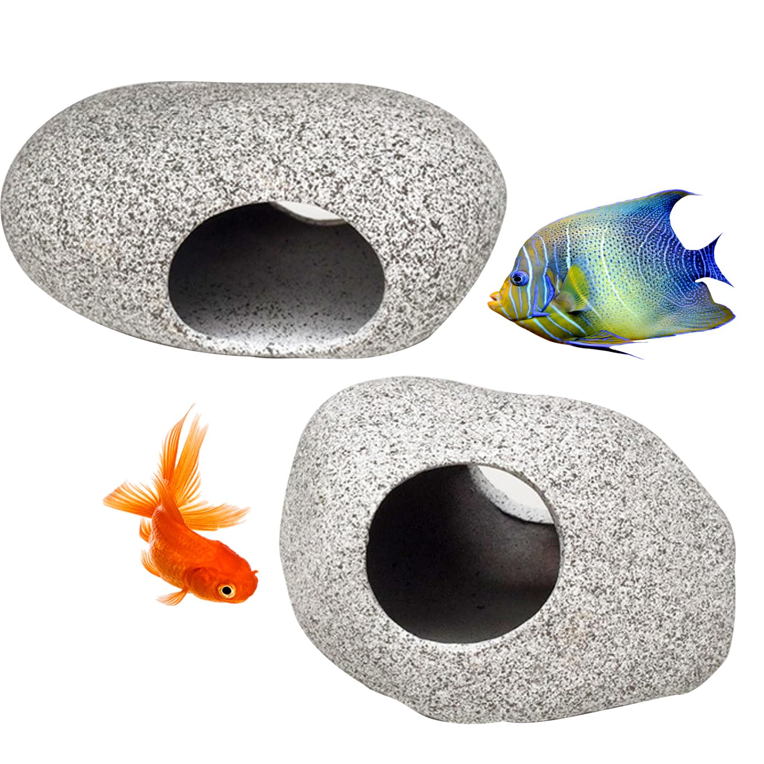 Vikrami lighting 2 PCS Aquarium Cave Rocks