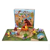 Mini Mix or Match Dinosaurs, Magnetic Toy Set with Pop-up Playmat, Set of 7