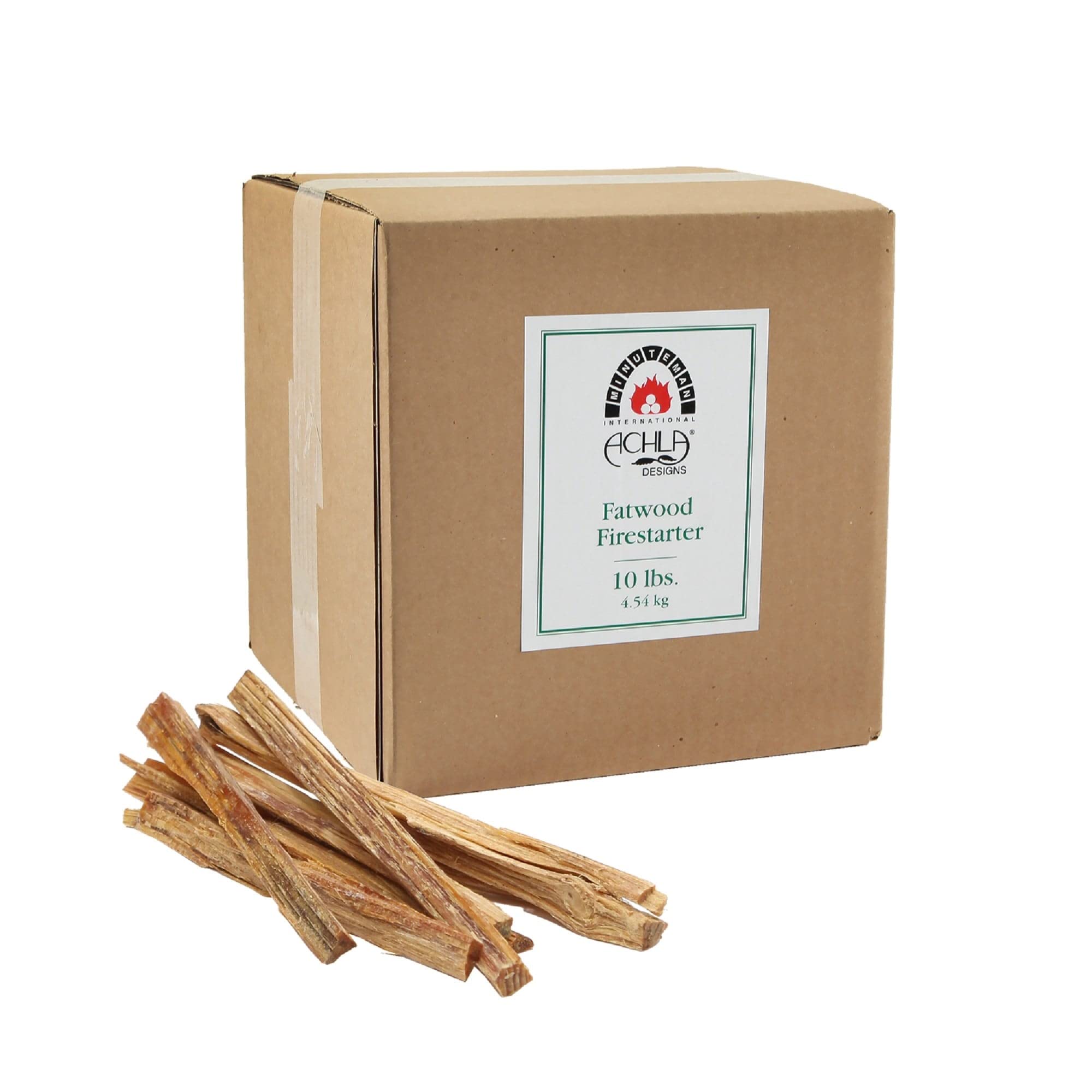 Minuteman International Fire Starting Fatwood Sticks in Refill Box, Natural Fatwood 12