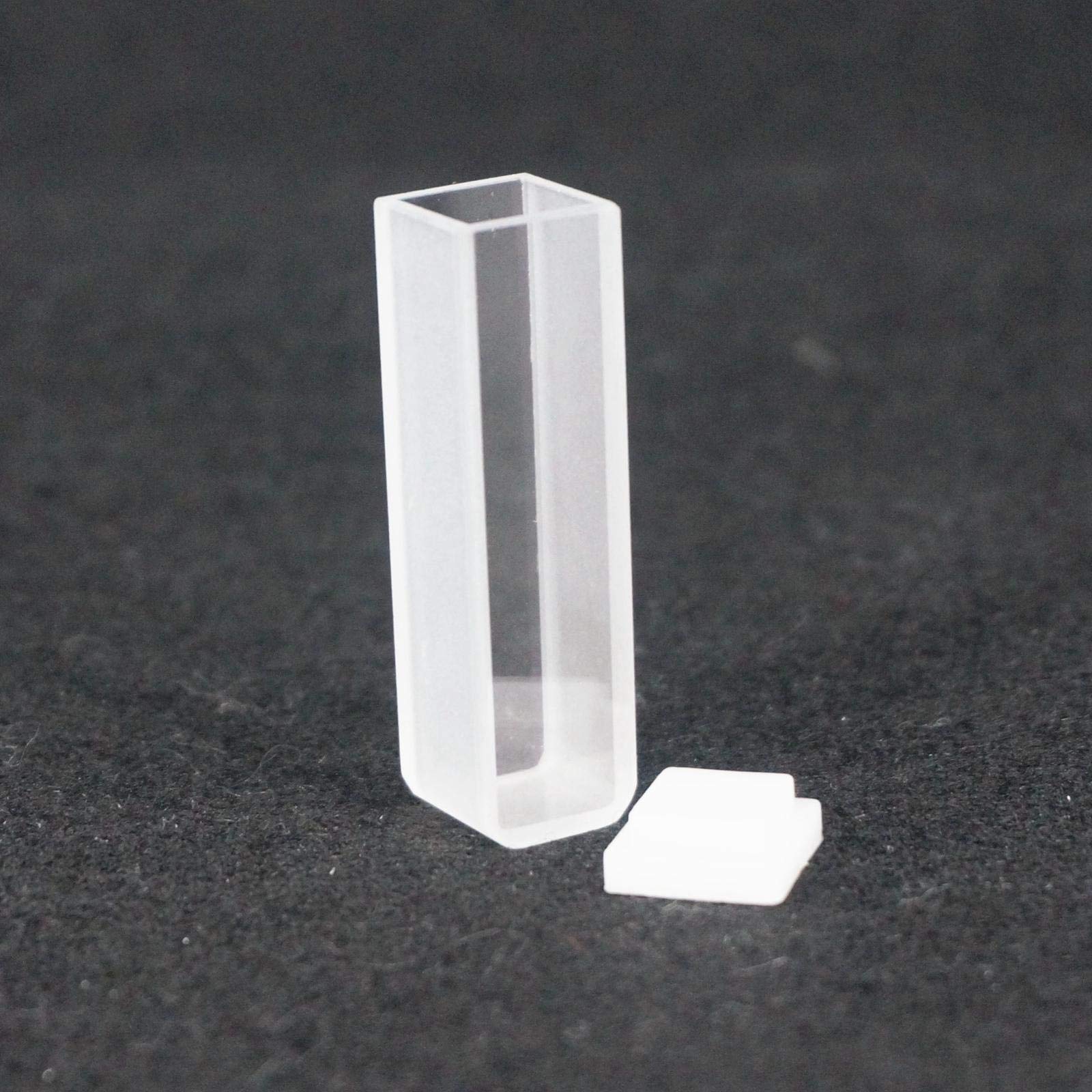 2 cuvette al quarzo JGS1 con coperchio, lunghezza del percorso 10 mm, for spettrofotometri