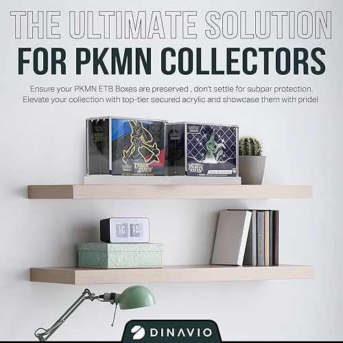 Miniatura 7 de Elite Trainer - Caja de acrílico para exhibición, estuche de Pokémon para ETB, tarjetas no incluidas, caja magnética acrílica de alta calidad con