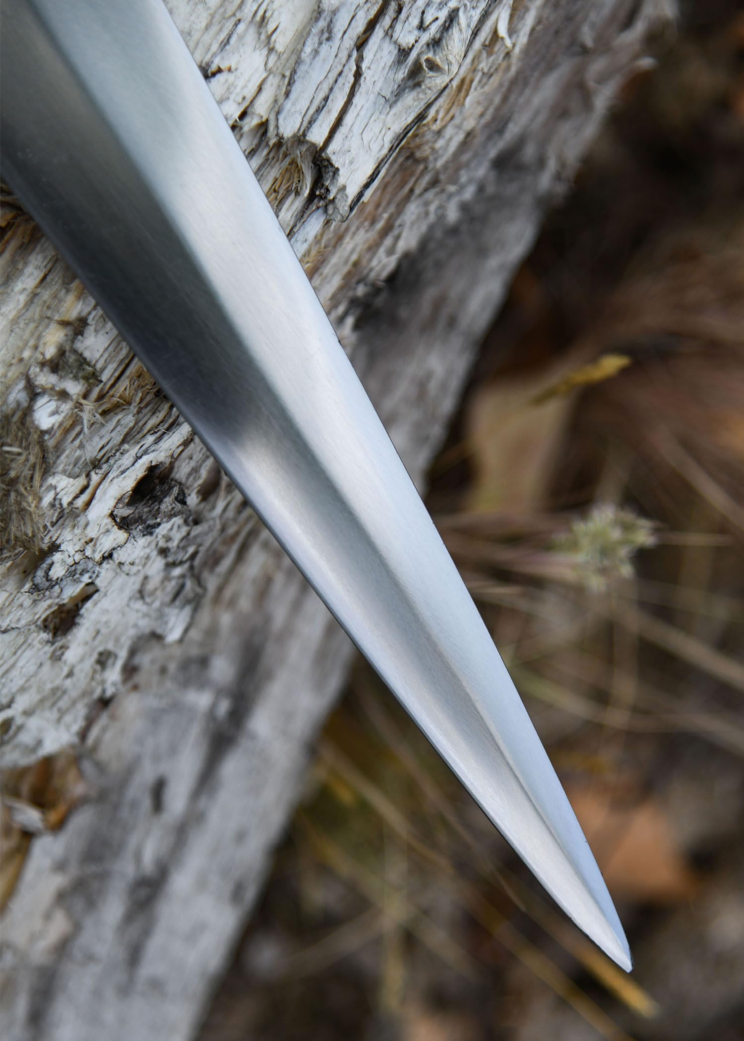 Lance Viking Forgée Main – Acier Carbone Gravé, Manche Bois, Bataille Médiévale