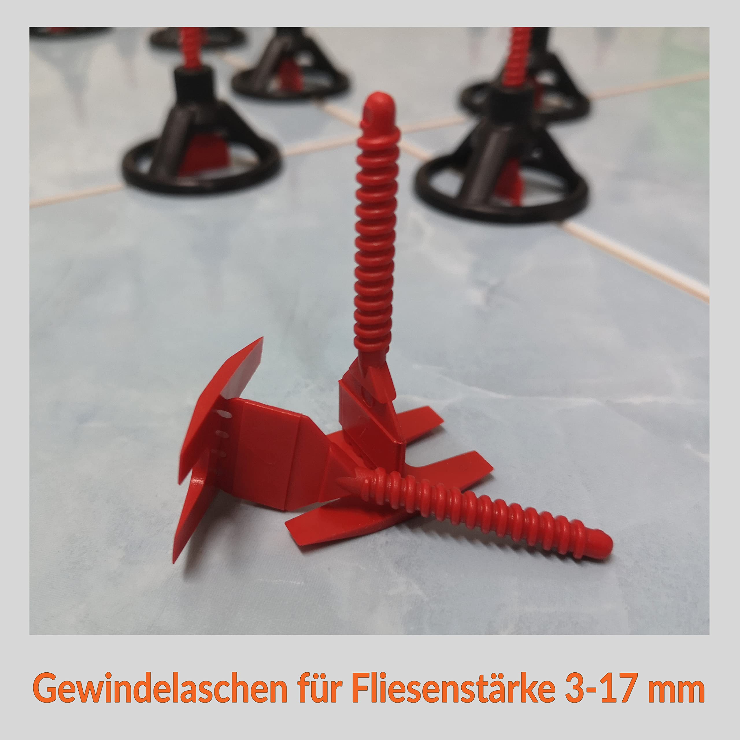 Sistema Di Livellamento Piastrelle 1000 Linguette | Per Fughe 1,5 Mm | Spessore 3-15 Mm | Materiale PP - Foto 2