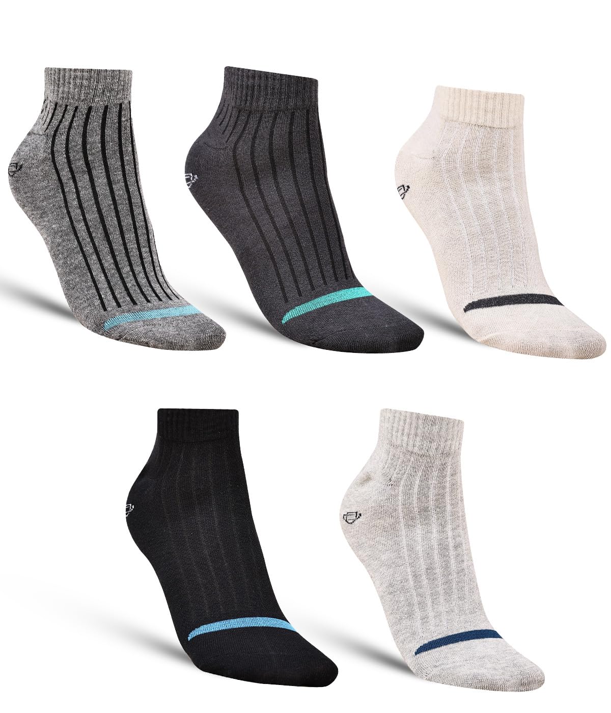 Dollar Casual Ankle Length Cotton Socks For Men’s In (Pack of 5)